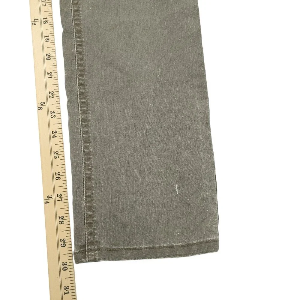 Prana Slim Fit Jeans Gray Straight Leg Men Size 31x30 Mid Rise Stretch Denim